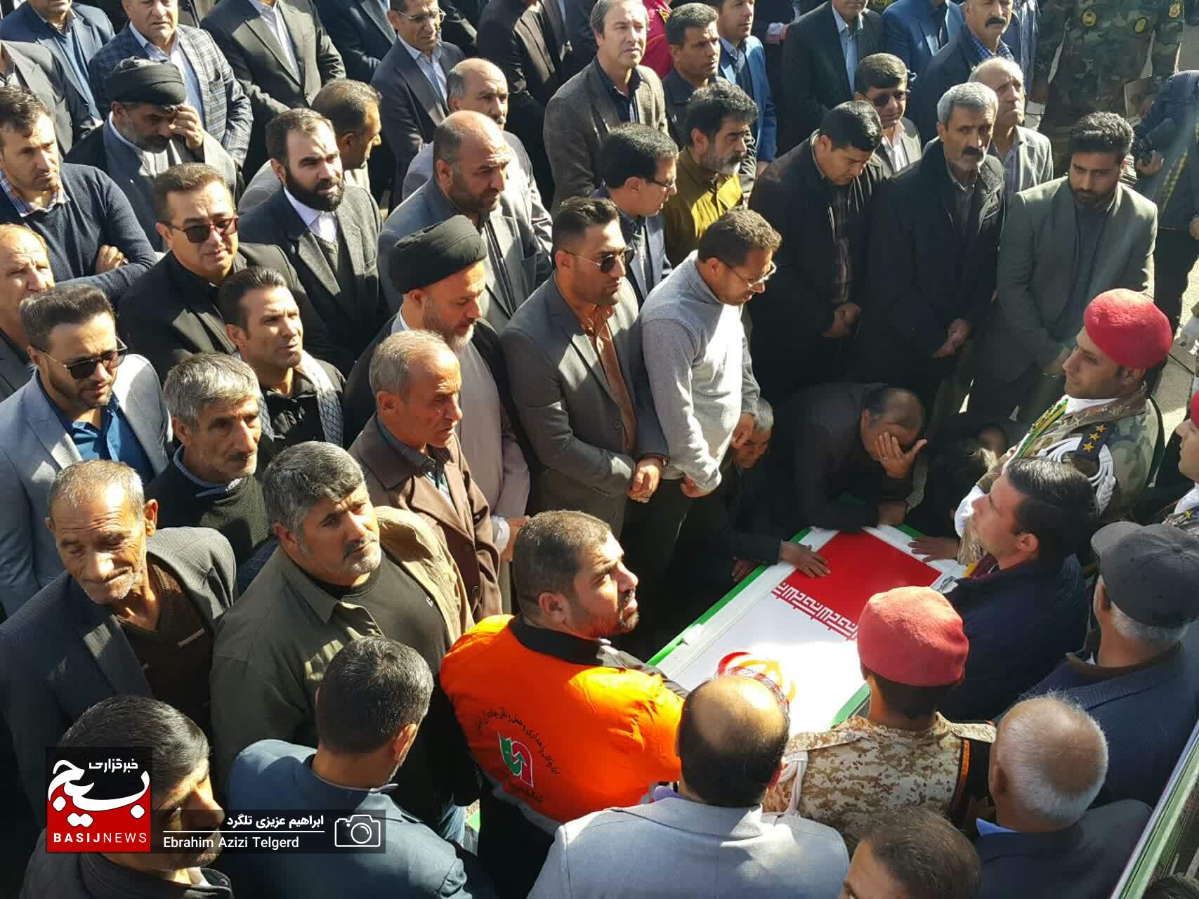 تشییع باشکوه پیکر جانباز شهید سید علی فردوسیان در یاسوج +( تصاویر)