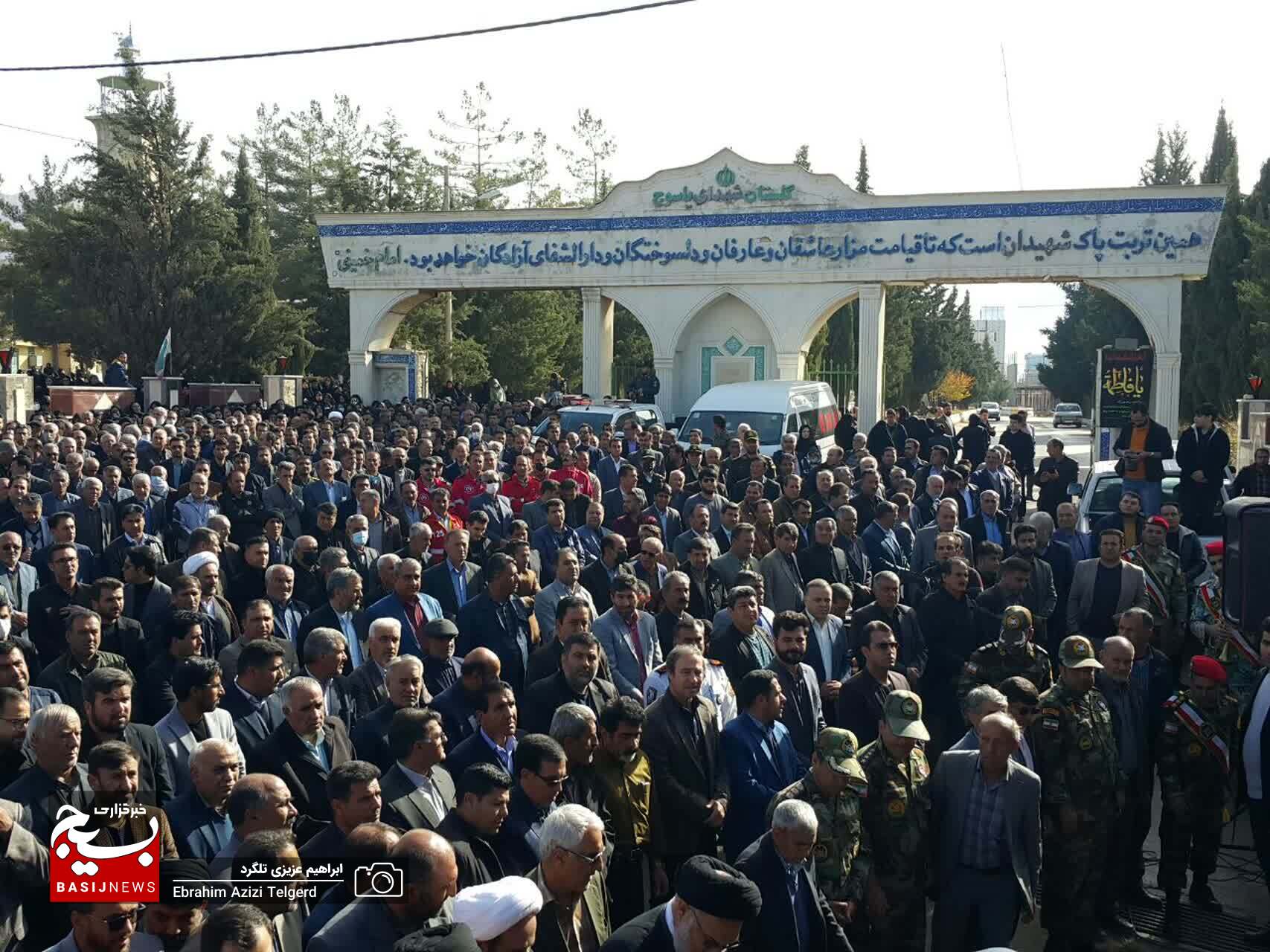 تشییع باشکوه پیکر جانباز شهید سید علی فردوسیان در یاسوج +( تصاویر)