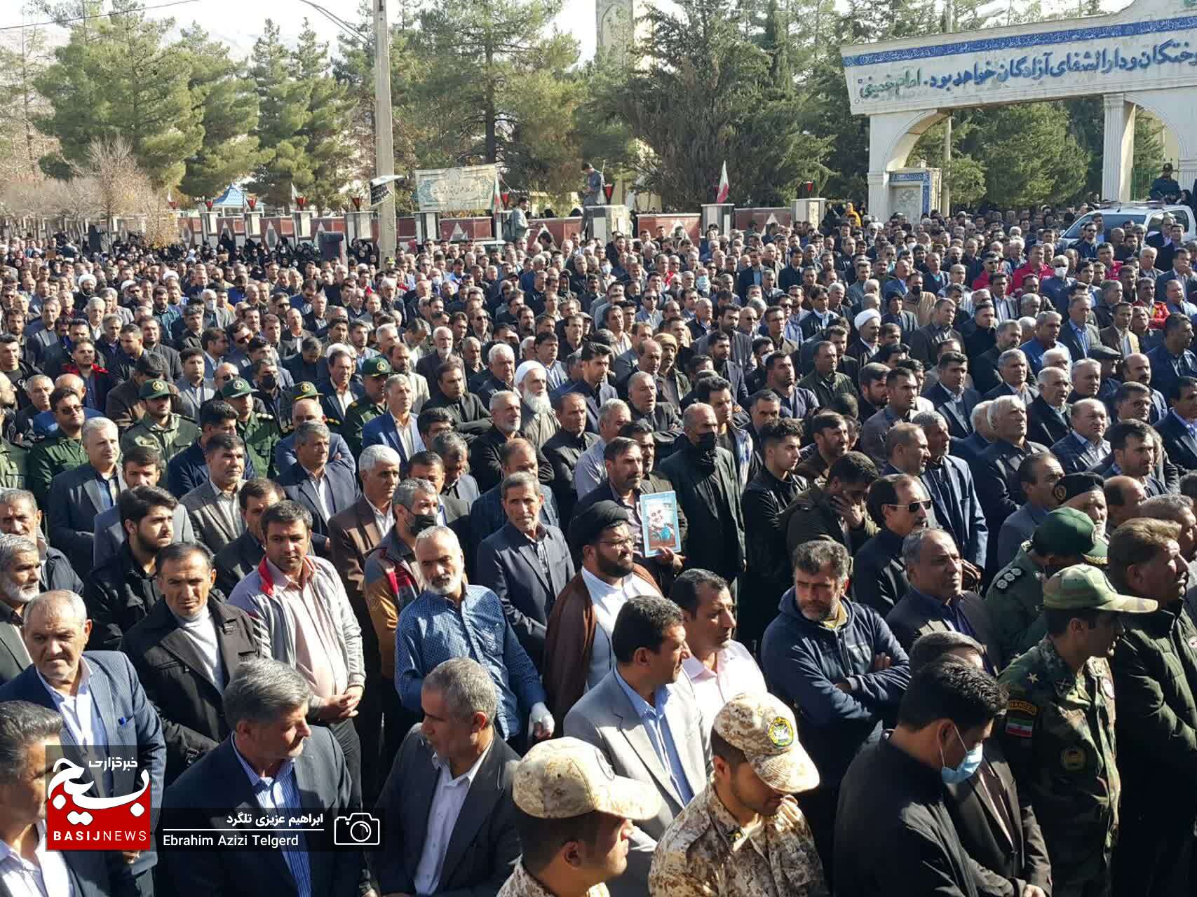 تشییع باشکوه پیکر جانباز شهید سید علی فردوسیان در یاسوج +( تصاویر)