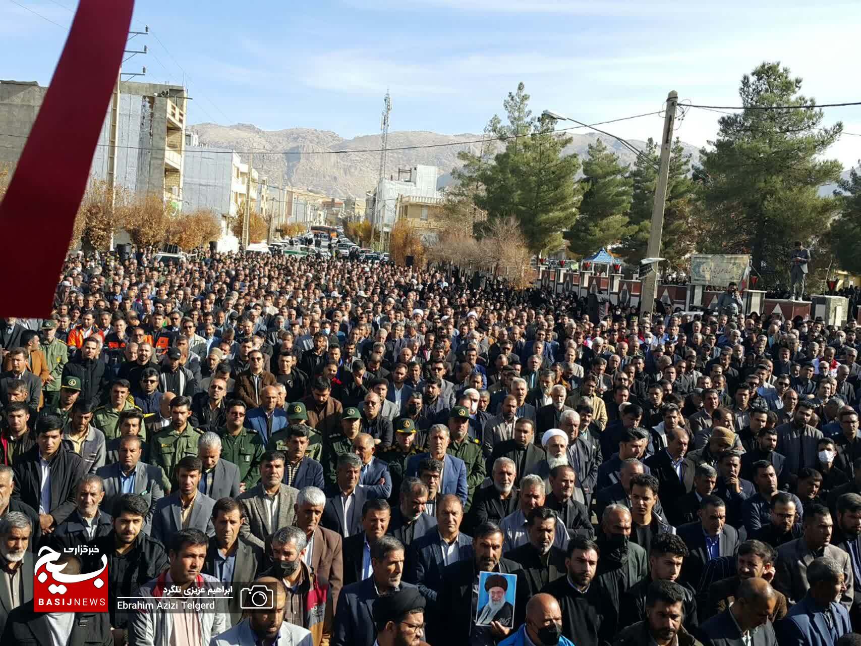 تشییع باشکوه پیکر جانباز شهید سید علی فردوسیان در یاسوج +( تصاویر)