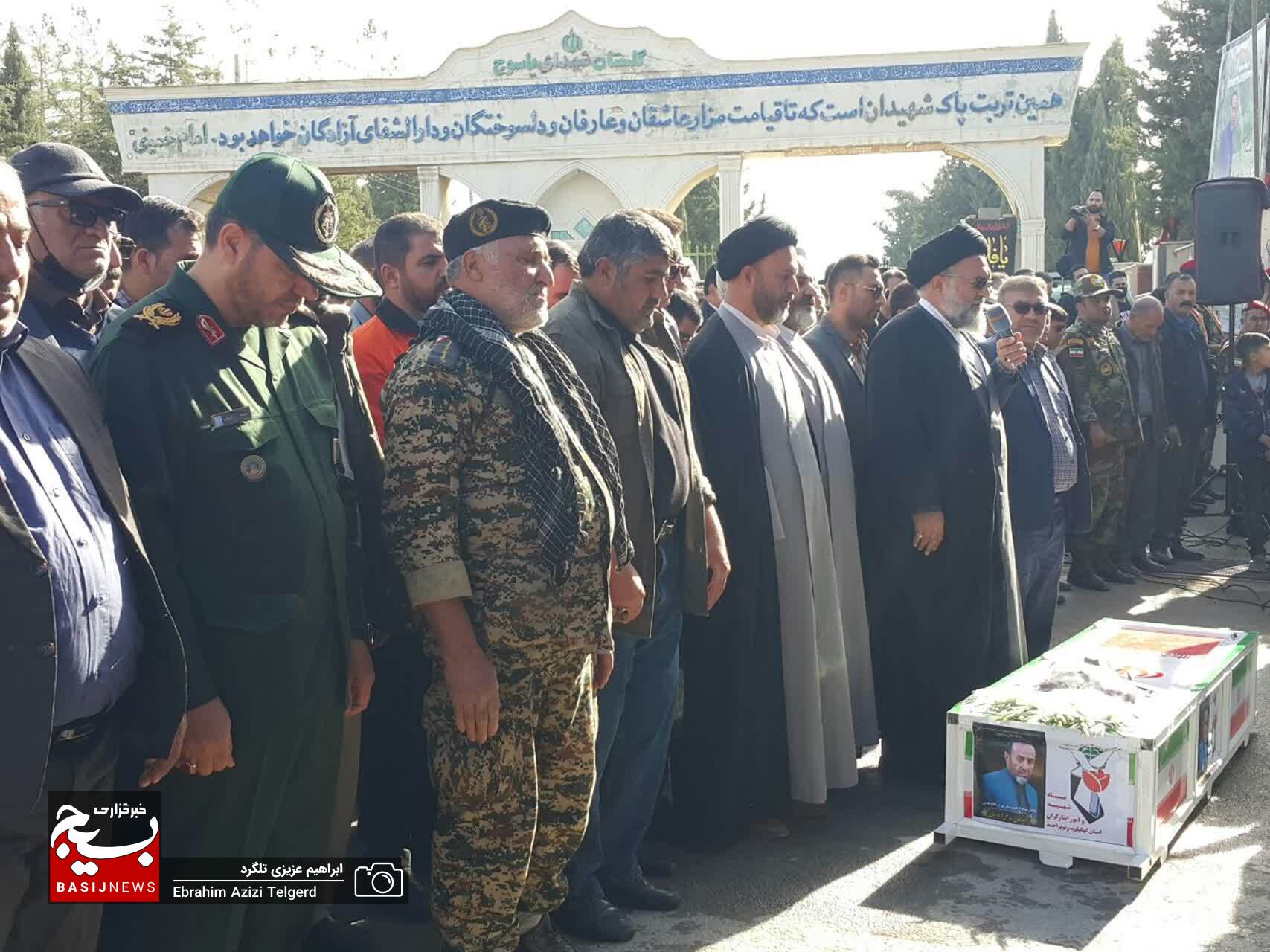 تشییع باشکوه پیکر جانباز شهید سید علی فردوسیان در یاسوج +( تصاویر)