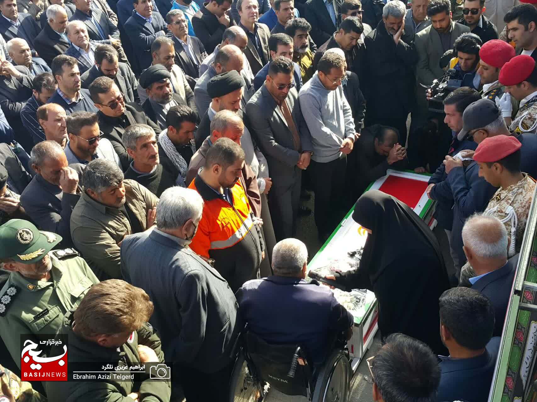 تشییع باشکوه پیکر جانباز شهید سید علی فردوسیان در یاسوج +( تصاویر)