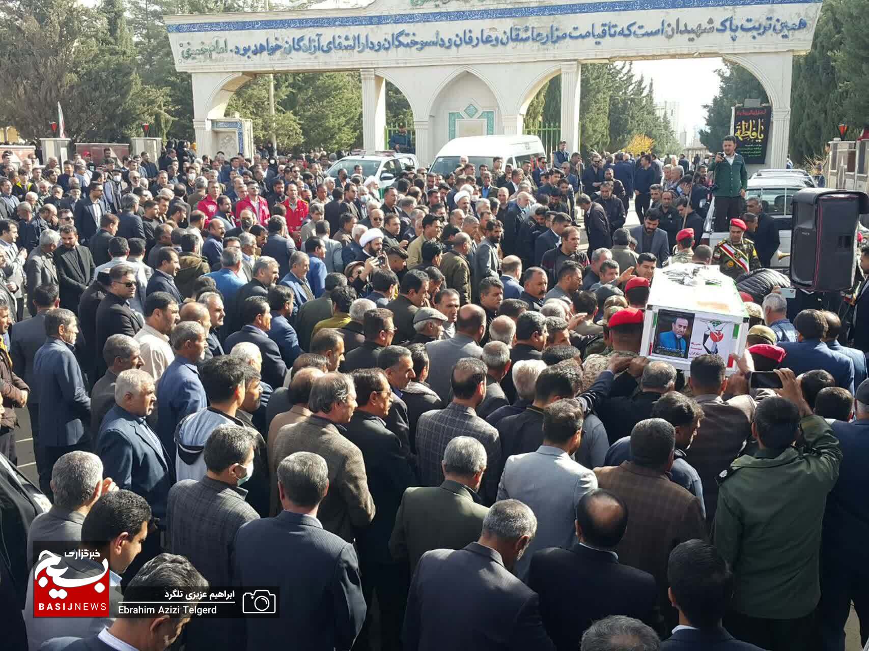 تشییع باشکوه پیکر جانباز شهید سید علی فردوسیان در یاسوج +( تصاویر)
