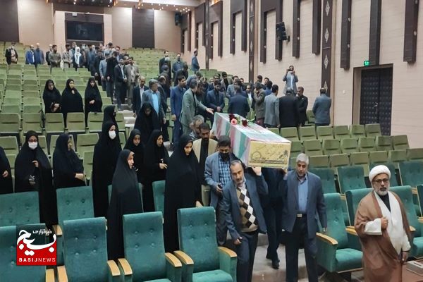 آیین استقبال و وداع با شهید گمنام در اداره کل آموزش و پرورش سیستان و بلوچستان