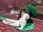 اجرای شبیه خوانی به مناسبت شهادت حضرت فاطمه زهرا (س) در درگز