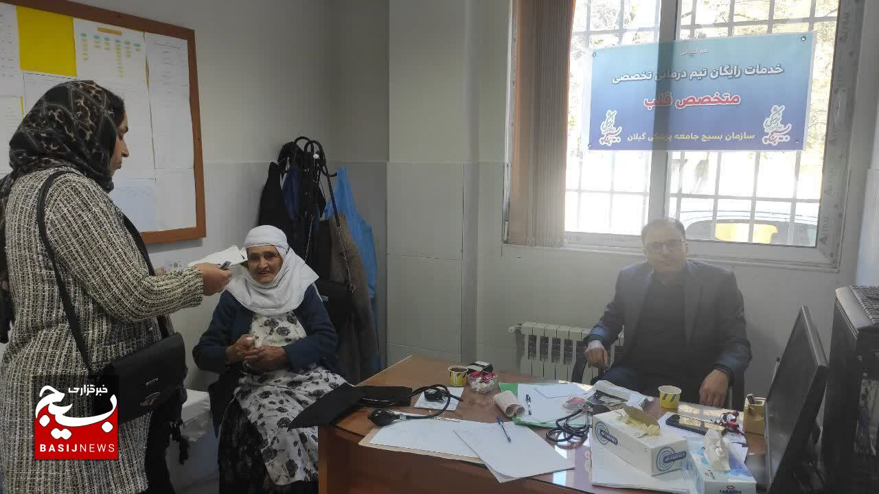 برپایی بیمارستان صحرایی در منطقه کم‌برخوردار کیشون‌بن تالش