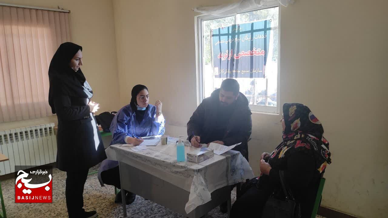 برپایی بیمارستان صحرایی در منطقه کم‌برخوردار کیشون‌بن تالش