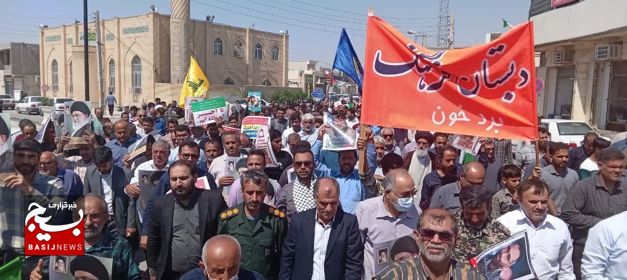راهپیمایی روز قدس در بردخون برگزار شد