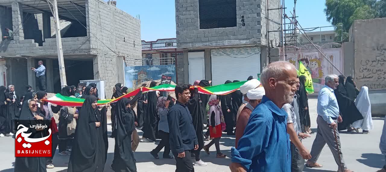 راهپیمایی روز قدس در بردخون برگزار شد