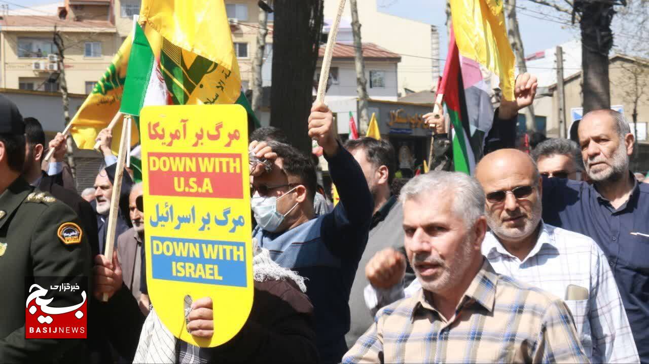 حضور حماسی مردم در راهپیمایی روز قدس در گیلان