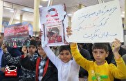 حضور پر رنگ دهه نودی‌‌های درگزی در راهپیمایی روز قدس و نماز جمعه با پلاکاردهای معنادار+ تصاویر و فیلم