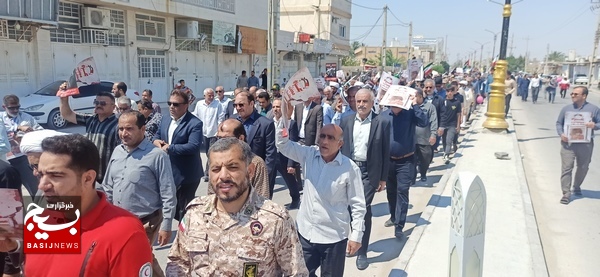 راهپیمایی با شکوه روز قدس در دلوار برگزار شد راهپیمایی با شکوه روز قدس در دلوار برگزار شد