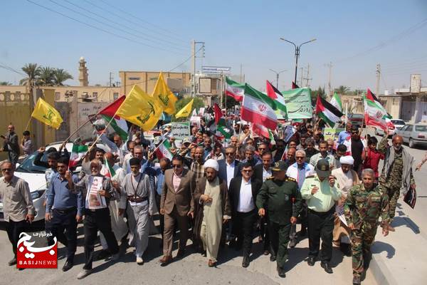 راهپیمایی با شکوه روز قدس در دلوار برگزار شد راهپیمایی با شکوه روز قدس در دلوار برگزار شد