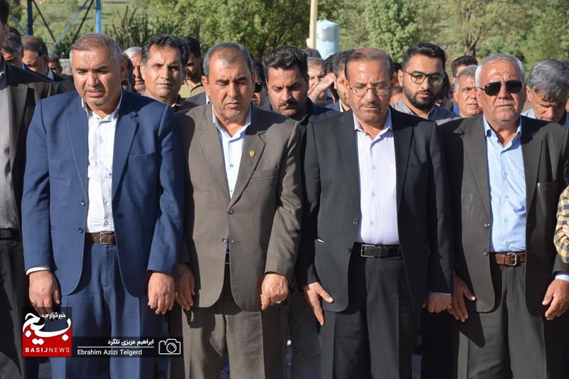 مراسم تشییع و خاکسپاری پدر شهیدان خرسندیان در چیتاب + (تصاویر )
