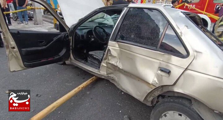 ۹ مصدوم در اثر تصادف رانندگی در جاده آبی بیگلو