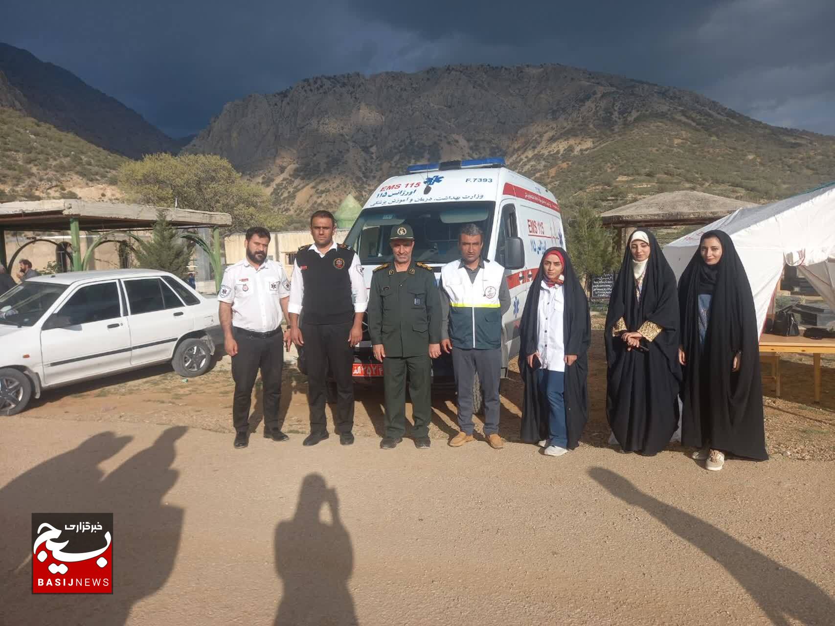 میز خدمت سلامت پزشکی در روستای گنجه ای بزرگ