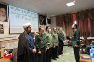 مراسم تکریم ومعارفه جانشین فرماندهی ناحیه مقاومت بسیج لنجان