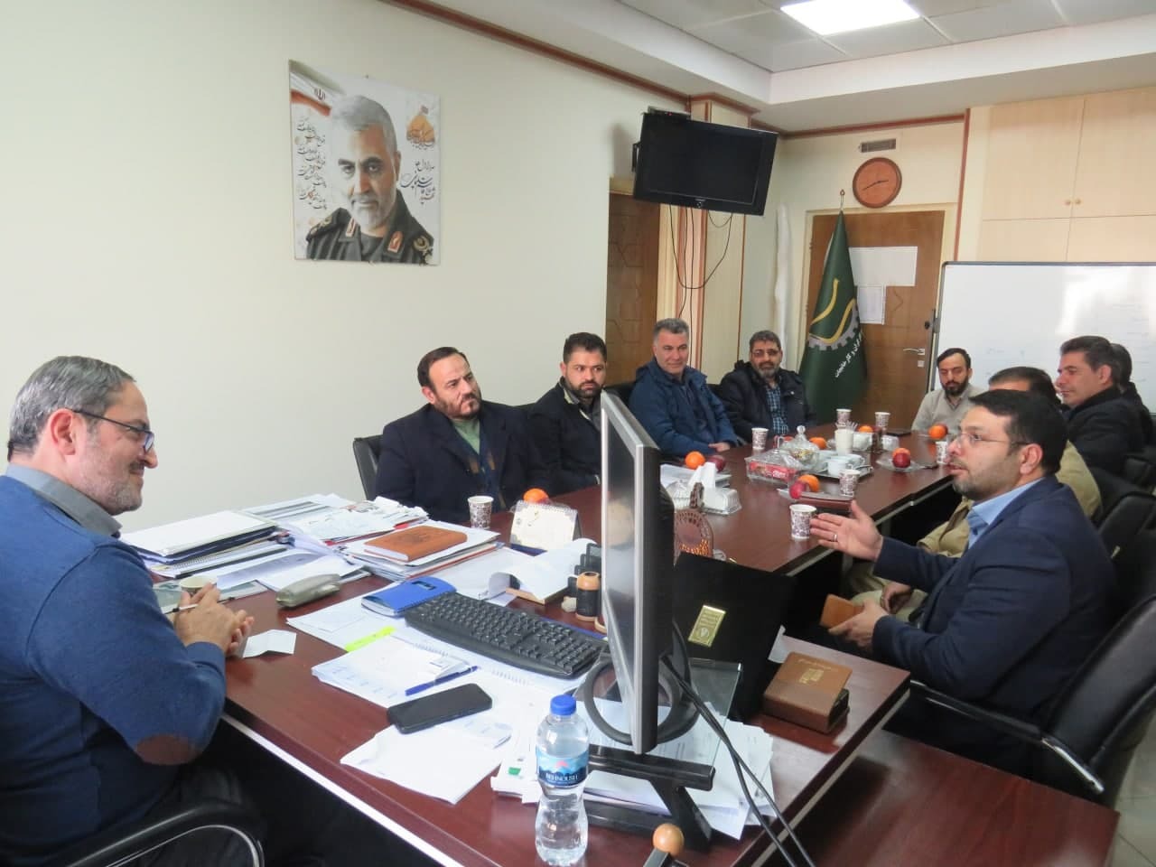دیدار اعضای حوزه بسیج کارگری شهید تندگویان با مسئول سازمان بسیج کارگران و کارخانجات کشور