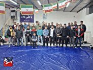 تجلیل از مدال آوران  تیم کشتی با چوخه روستای کاریزان بخش نصرآباد توسط خَیر ورزشی