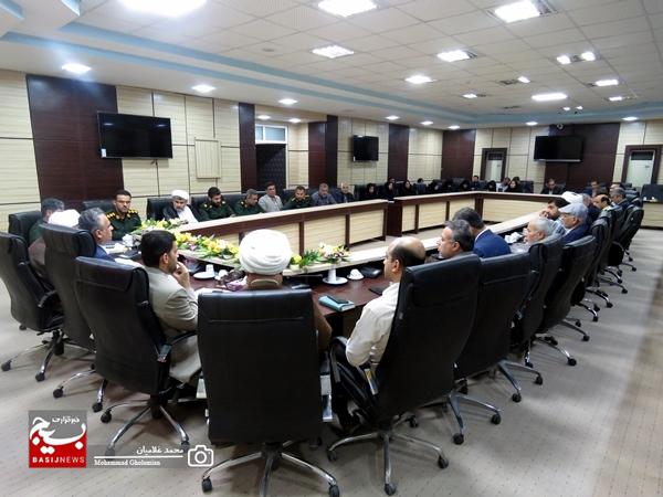 بررسی مسائل اولویّت‌دار شهرستان کنگان در اجلاسیه مجمع بسیجیان
