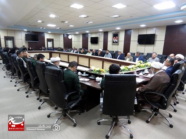 بررسی مسائل اولویّت‌دار شهرستان کنگان در اجلاسیه مجمع بسیجیان