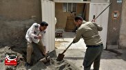 کمک‌رسانی به دو خانواده نیازمند حاشیه شهر سبزوار توسط جهادگران بسیجی+فیلم و تصاویر