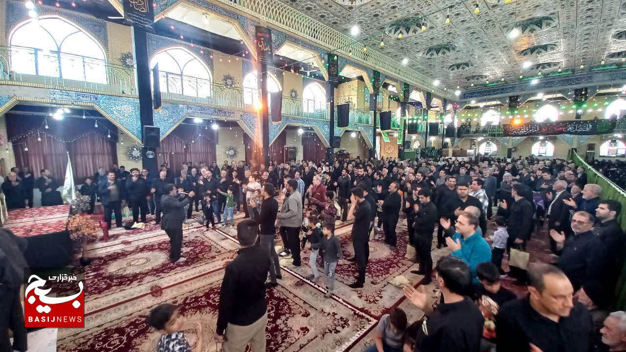 مراسم عزاداری مردم شهر هرند بمناسبت شهادت امام جعفرصادق علیه السلام