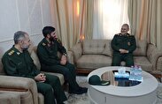 دیدار سردار حسن پور با سرتیپ پاسدار حسن شاهوار پور