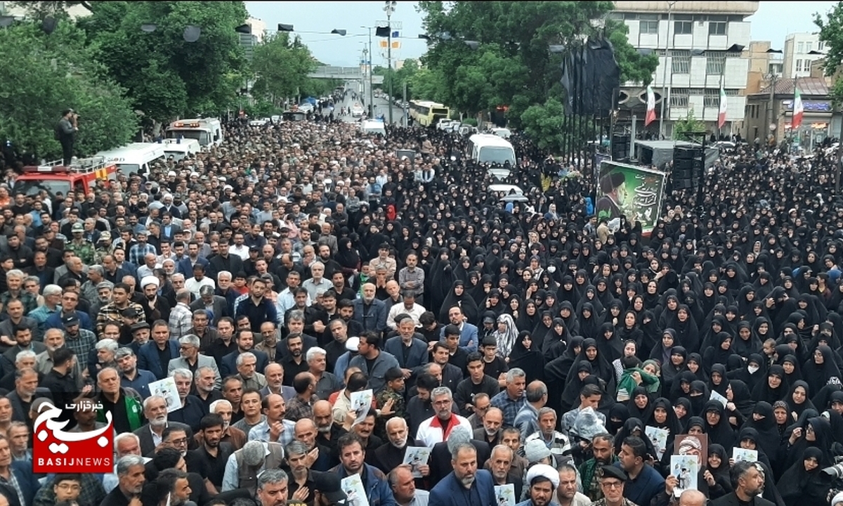 قزوین در غم از دست دادن شهدای خدمت به سوگ نشستن