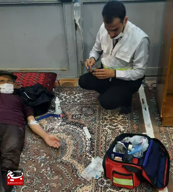حضور گروه بسیج جامعه پزشکی بیمارستان کامکار در روستای علی‌آباد قم