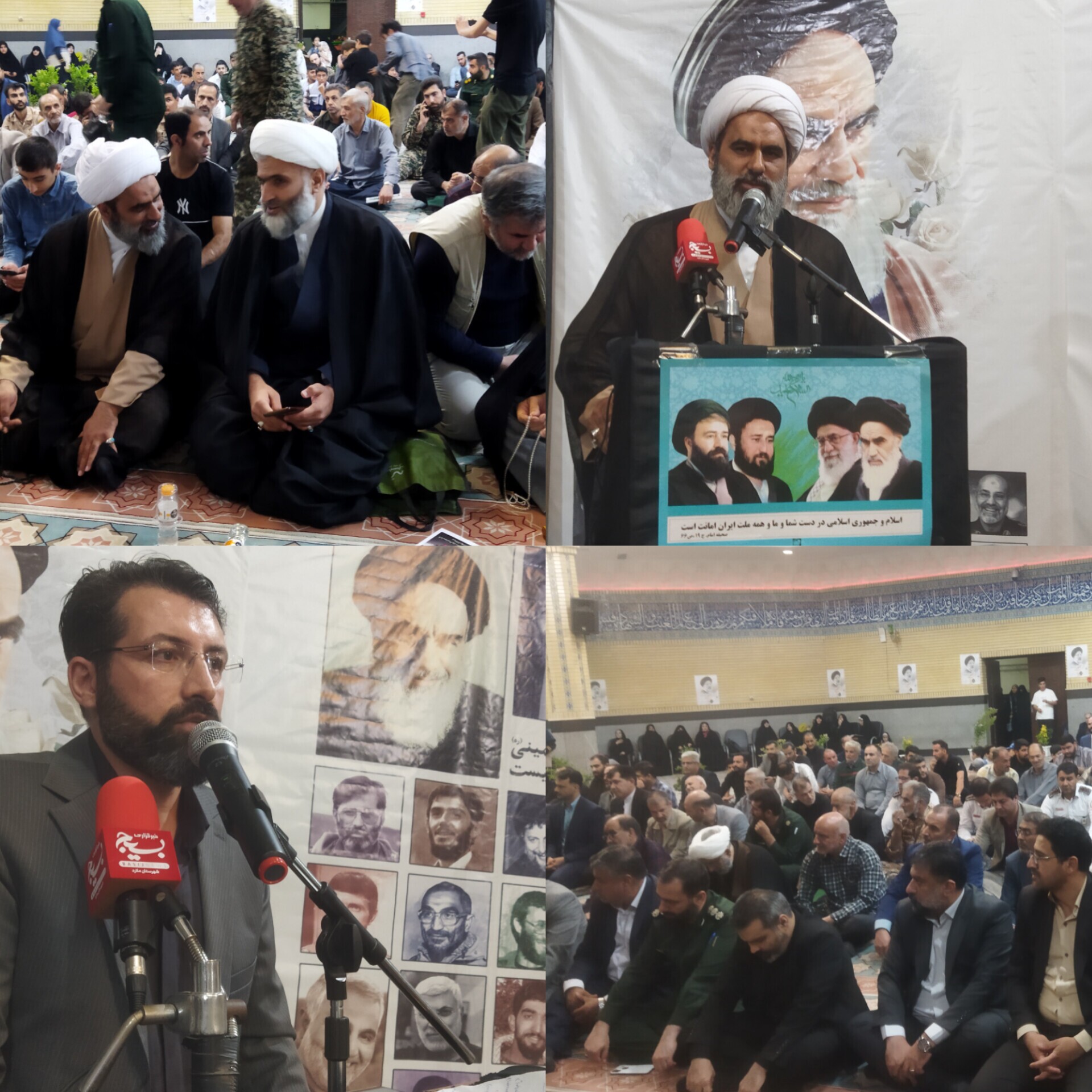 مراسم سی و پنجمین  سالگرد ارتحال امام خمینی ره در شهرستان ملارد برگزارشد