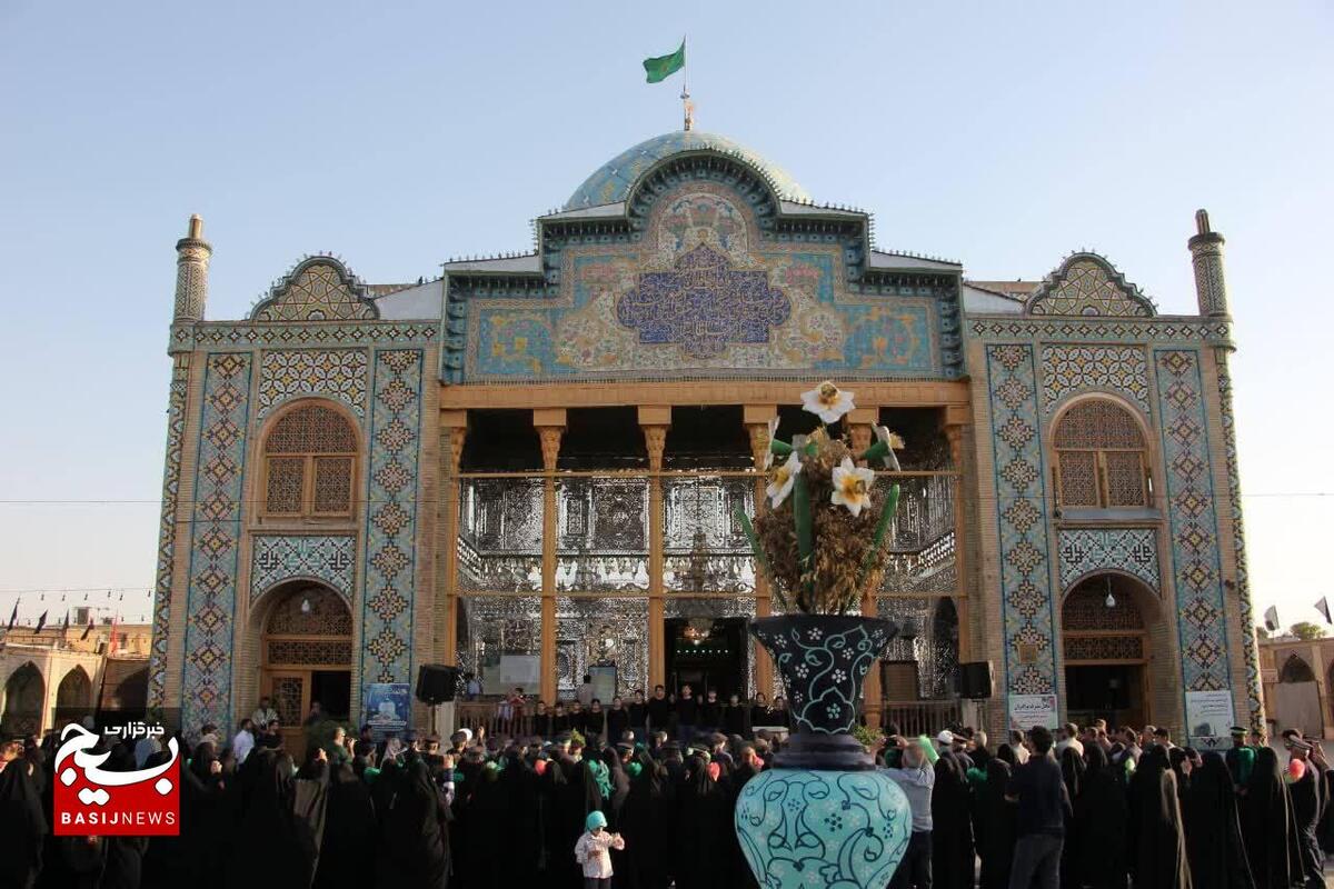 آئین سیاهپوشان آستان مقدس امامزاده حسین (ع) قزوین برگزار شد