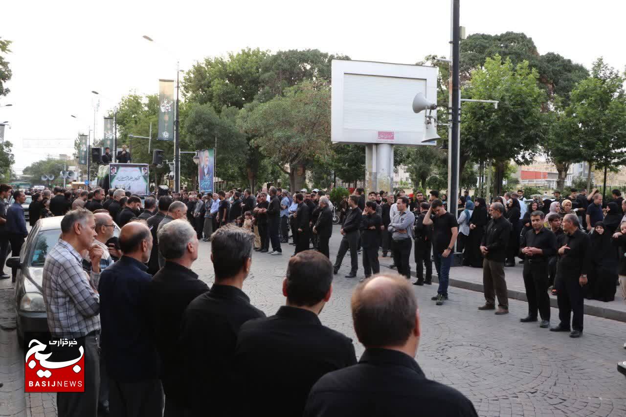 دسته عزاداری هیئت رزمندگان اسلام زنجان برگزار شد