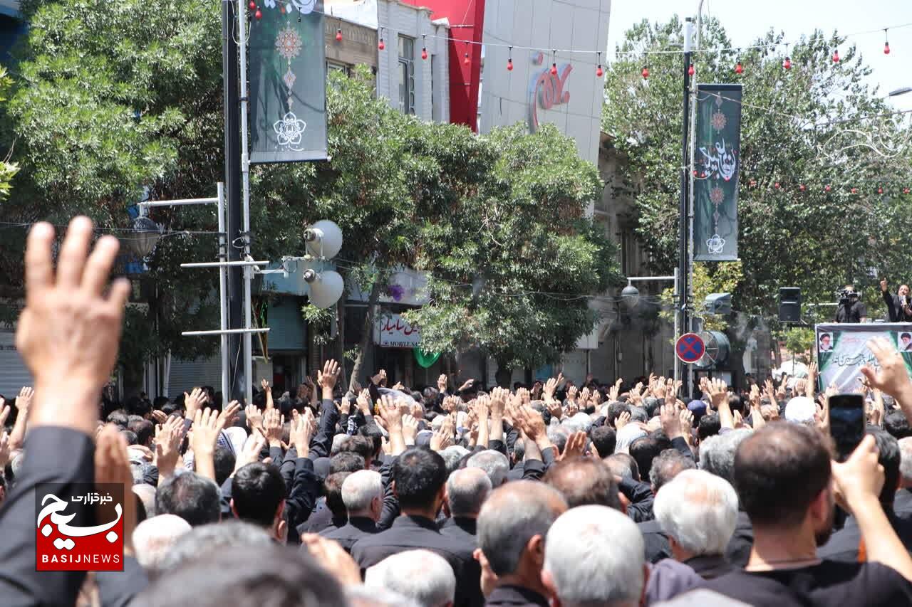برگزاری  دسته عزاداری هیات رزمندگان اسلام در روز عاشور