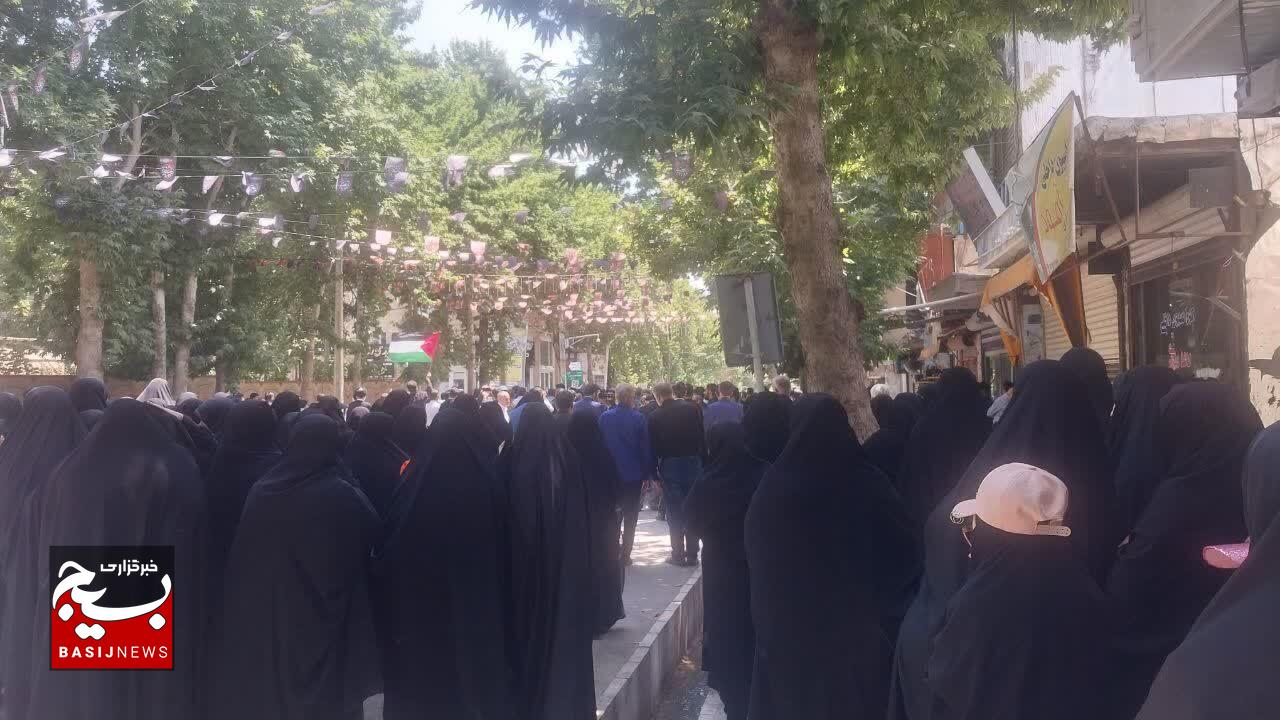 برگزاری راهپیمایی خشم در حمایت از مردم مظوم غزه و شهادت اسماعیل هنیه در سلسله