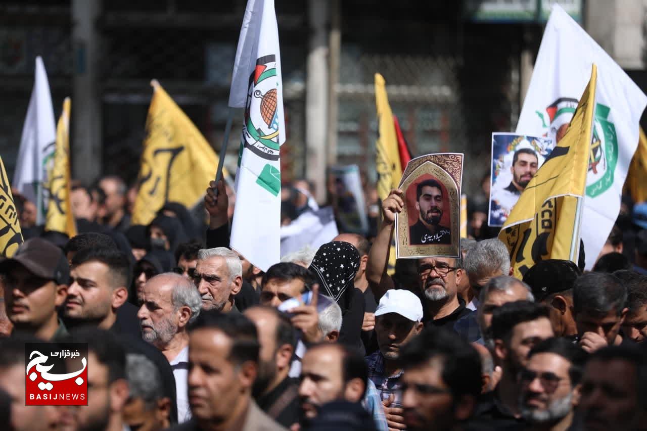 تشییع پیکر شهیدالقدس «میلاد بیدی»