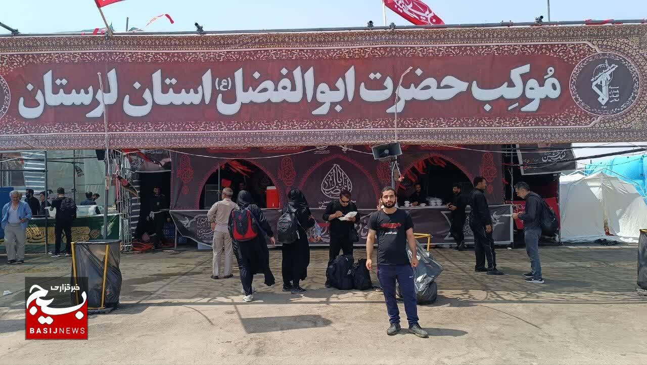 بازدید نماینده ولی فقیه استان لرستان و جانشین فرماندهی سپاه حضرت ابوالفضل (ع) از موکب های لرستان در مرز بین المللی مهران