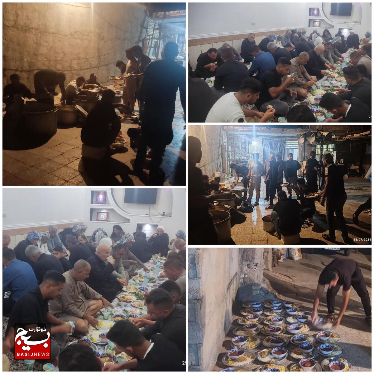 پخت غذای نذری در روستای شبیشه
