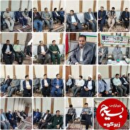 دیدارفرماندار و مسئولین اجرایی زیرکوه با امام جمعه شهرستان
