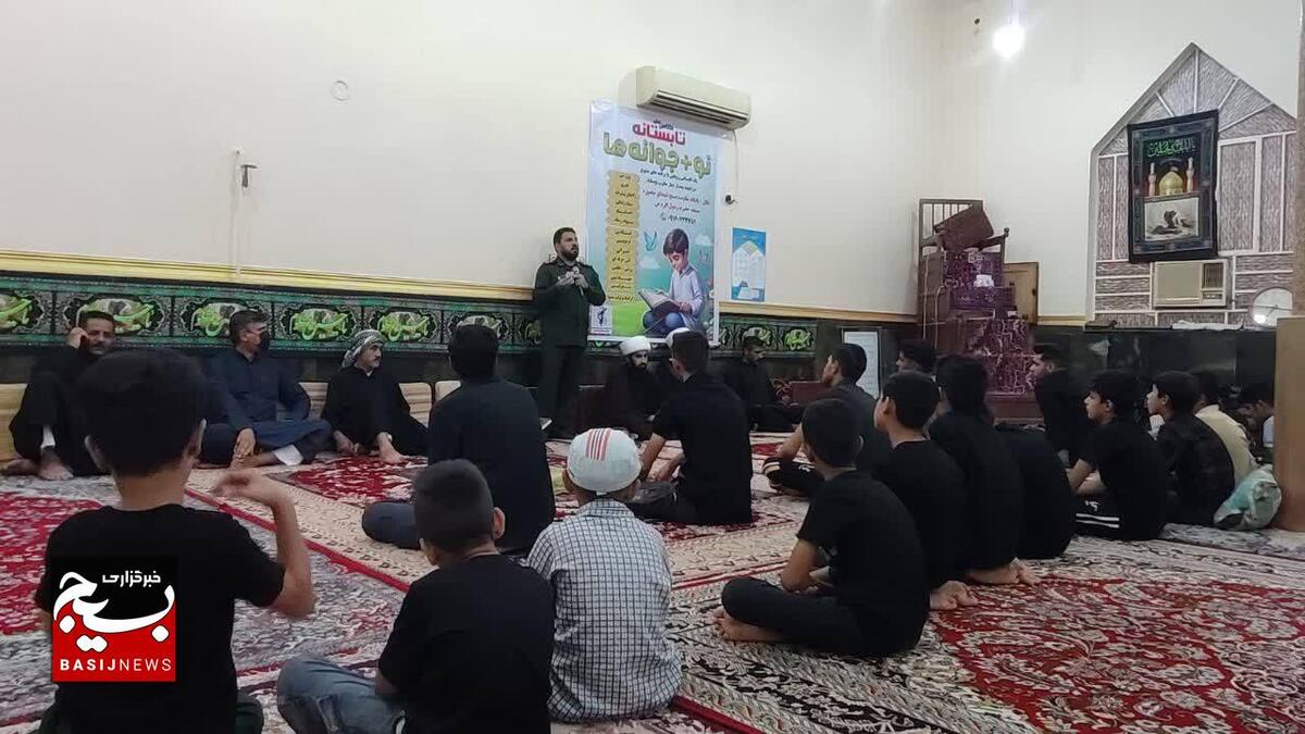 افتتاحیه طرح تابستانه نو+جوانه ها در منصوره علیا شهرستان شادگان