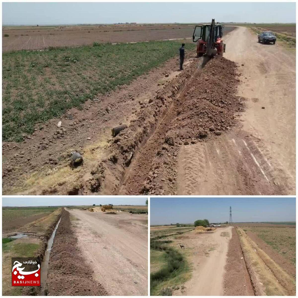 آغار عملیات اجرایی طرح آبخیز تا جالیز روستای حسن آباد کلج البرز توسط جهادگران بسیج سازندگی