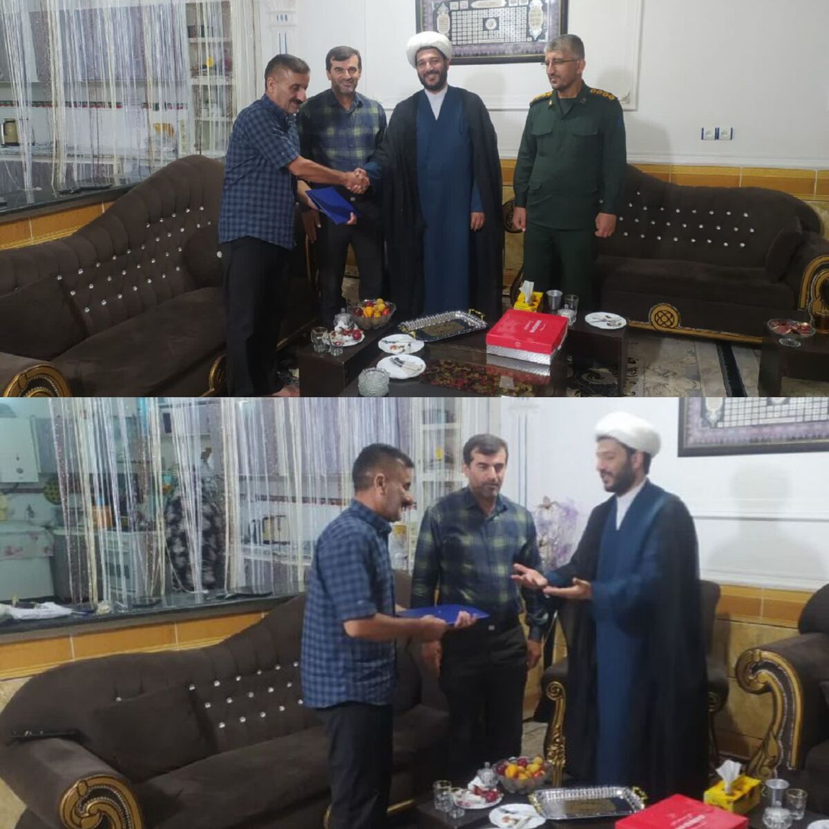 دیدار کارکنان حوزه نمایندگی سپاه از بازنشسته نمایندگی هفتکل