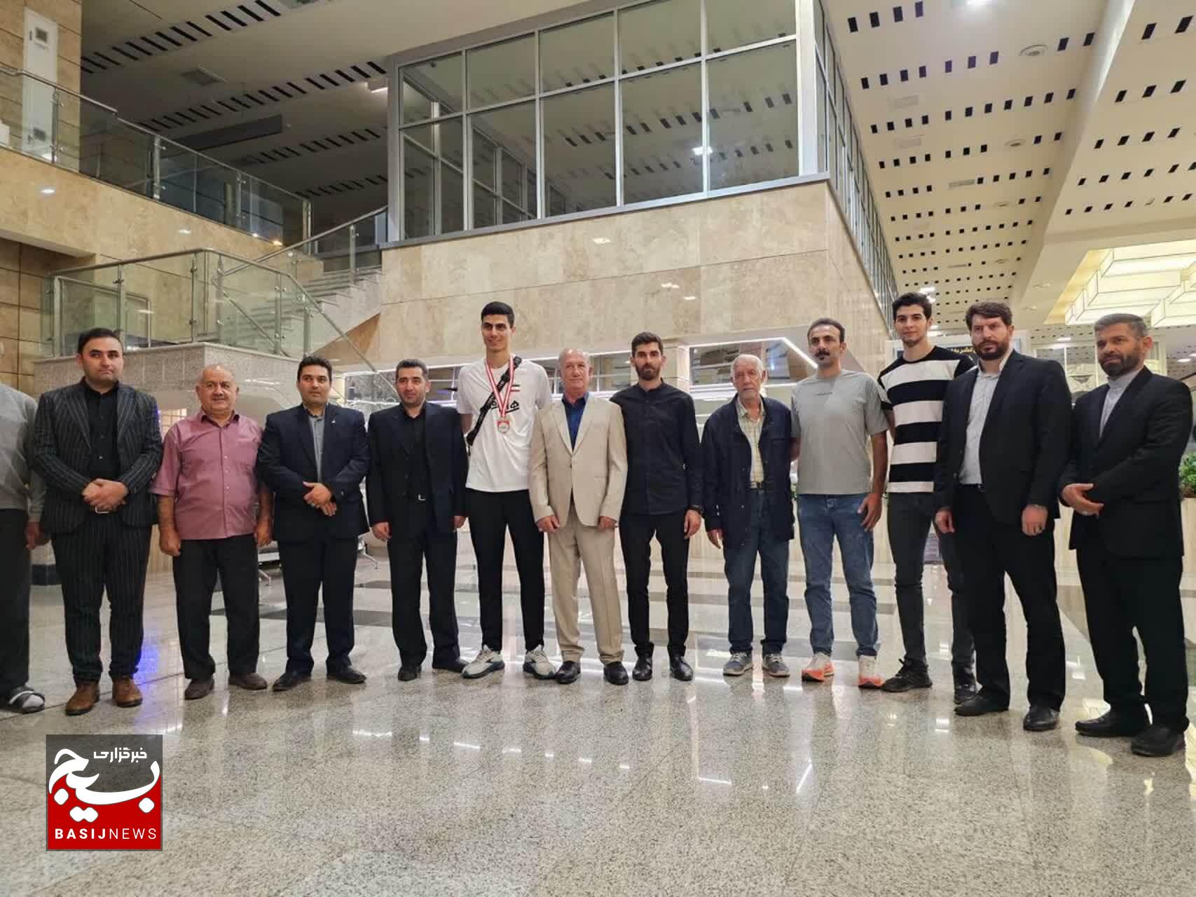 مراسم استقبال  سید محمد موسوی  نایب قهرمان بازی های آسیایی بحرین