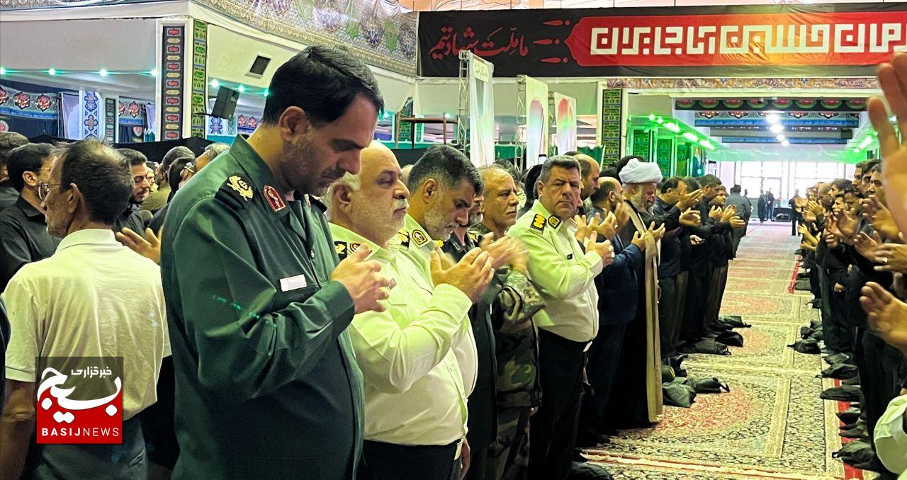 آیین سوگواری نیرو‌های مسلح کرمان به مناسبت ۲۸ صفر در حسینیه ثارالله + عکس