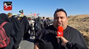 روایت خبرنگار بسیج از حال و هوای خاص زائران پیاده امام رضا(ع) که در جاده عاشقی طی طریق می‌کنند+فیلم