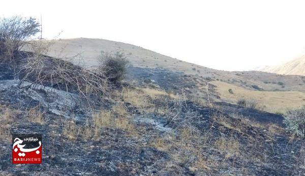 مهار آتش سوزی در منطقه «حاجی آرخی» روستای لرد خلخال