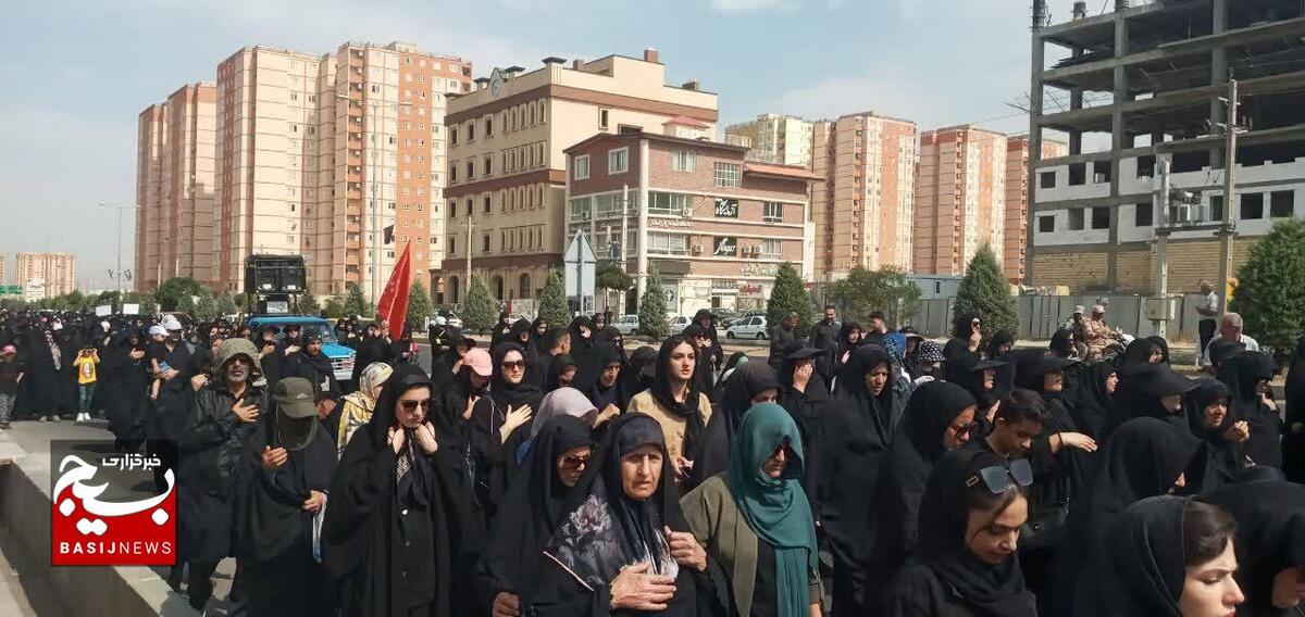 حضور باشکوه مردم محمدیه و مهرگان در اجتماع بزرگ جاماندگان اربعین
