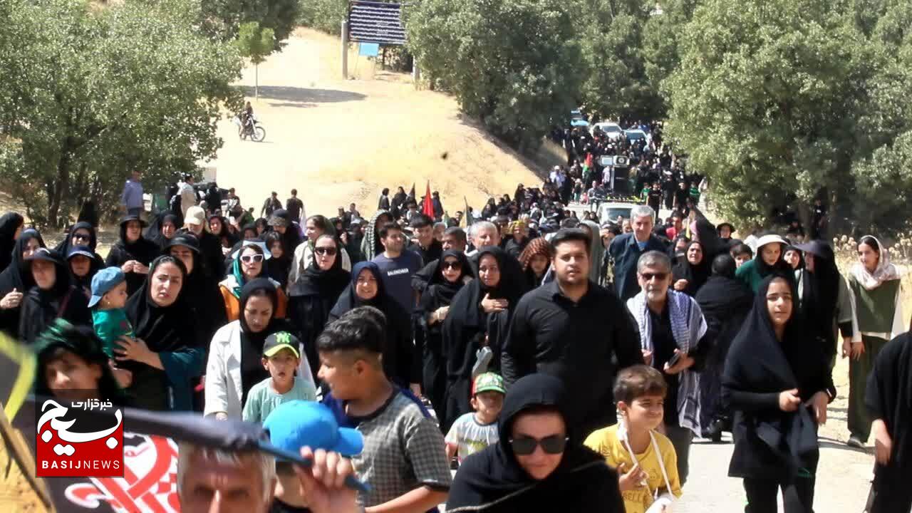 پیاده روی جاماندگان اربعین حسینی در یاسوج + ( فیلم و تصاویر  )