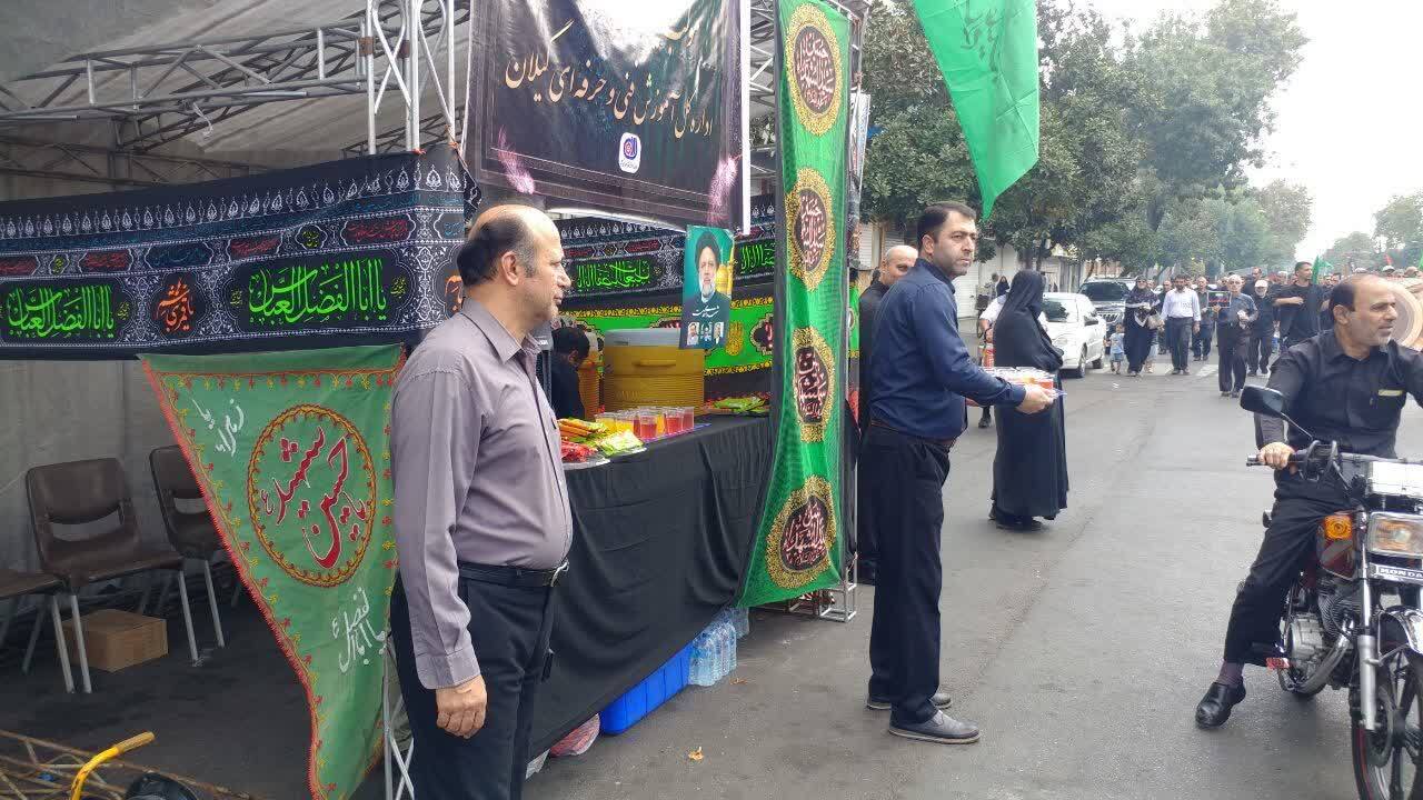برپایی ۴۰ موکب در رشت در راستای خدمت رسانی به عزاداران حسینی