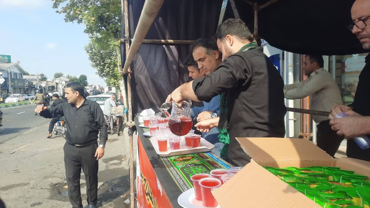 برپایی ۴۰ موکب در رشت در راستای خدمت رسانی به عزاداران حسینی